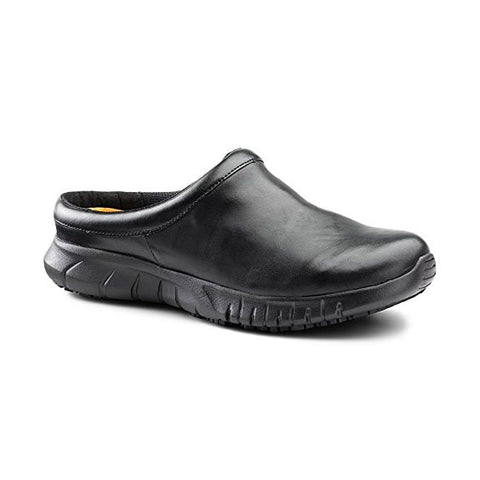 SureGrip Mens Patron Black Slip Resistant Work Clogs